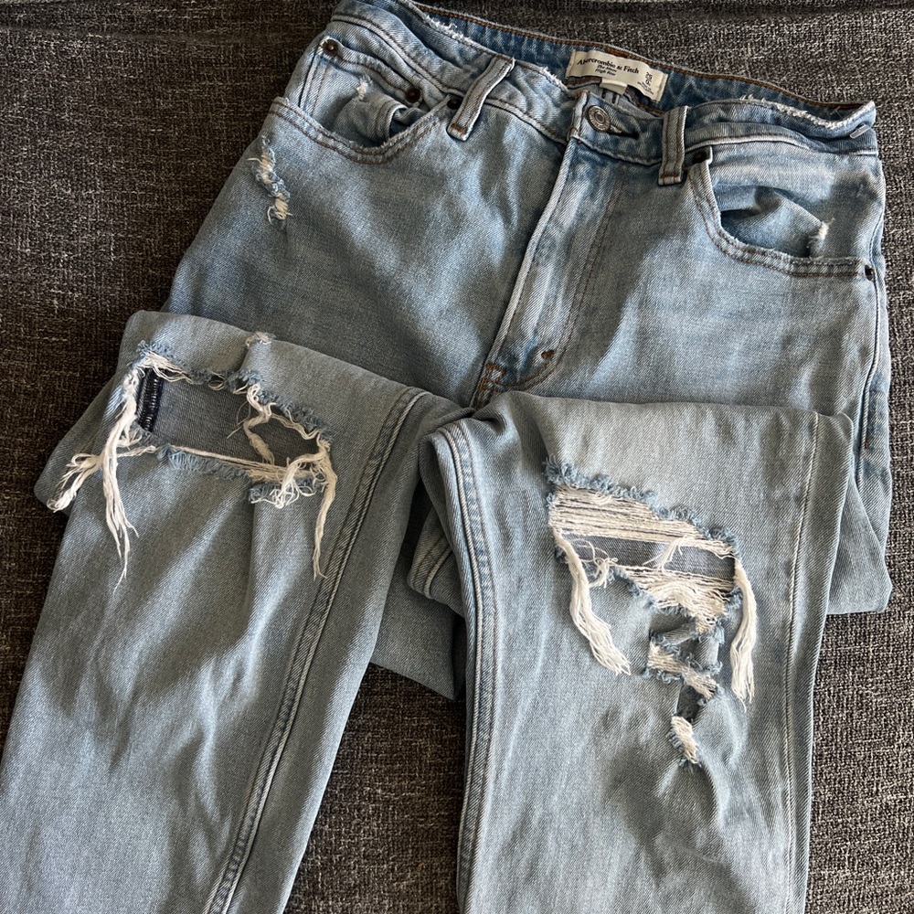 Abercrombie & Fitch Light Blue High Rise Jeans